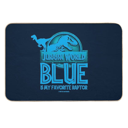 Jurassic World - Blue Is My Favorite Raptor  Long-Lasting Bath Mat