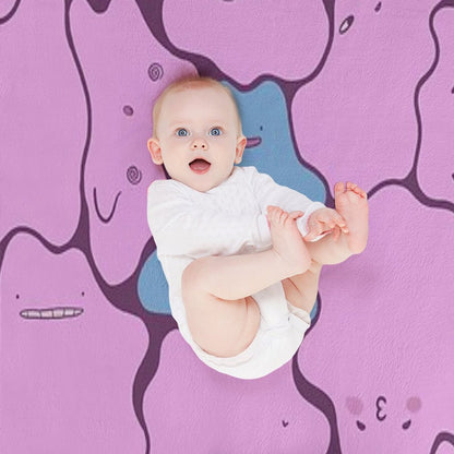 Ditto Pattern Shiny Anti-pilling Throw Blanket