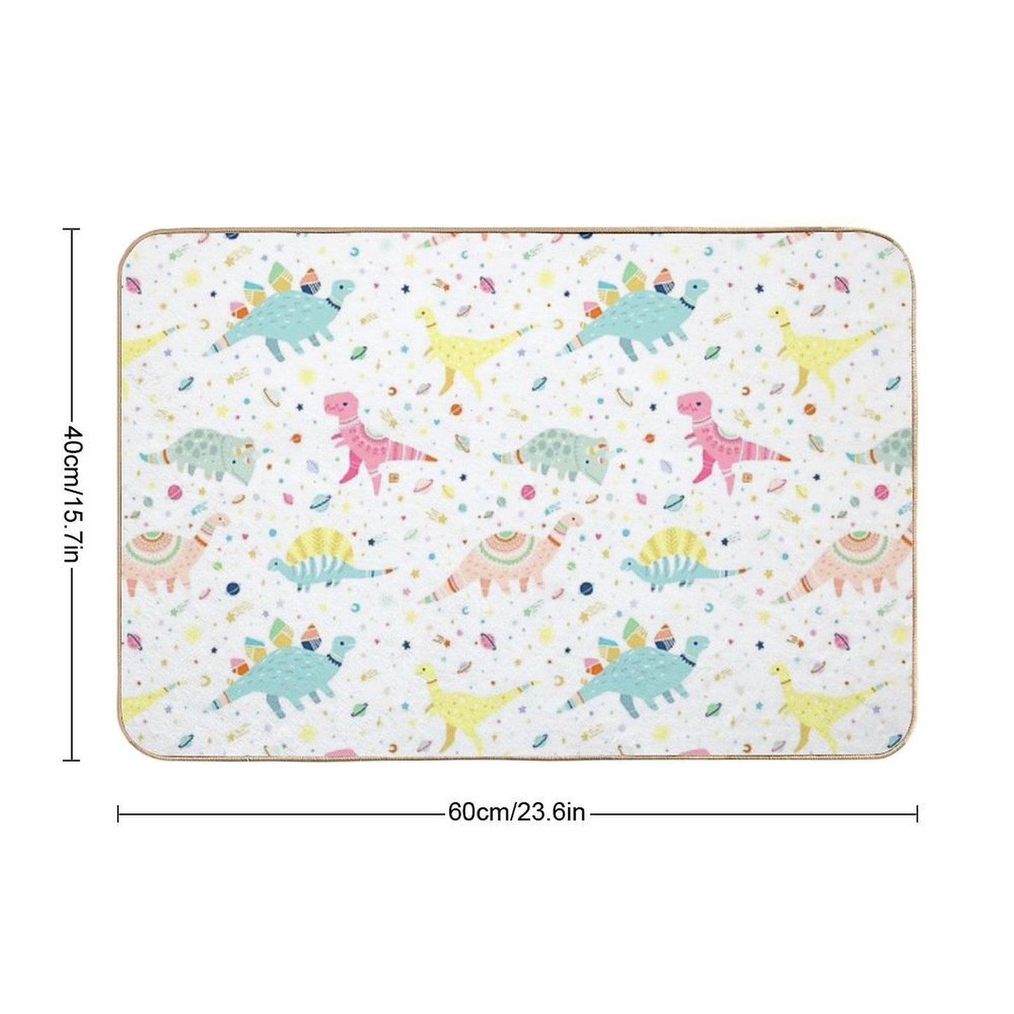 Dinosaur Pattern  Versatile Bath Mat