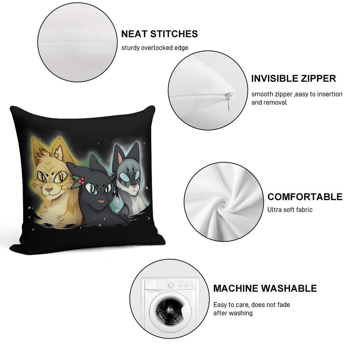 Power of Three Soft Style Accent Throw Pillow