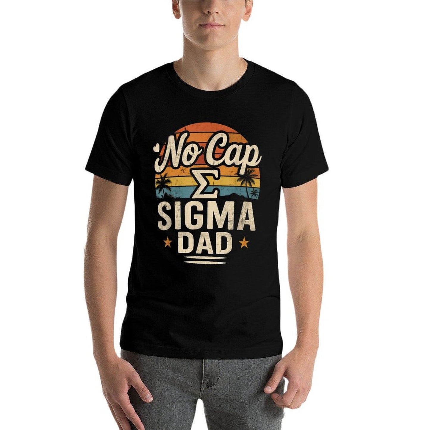 Vintage Skibidi Best Dad No Cap Sigma Dad Funny Fathers Day  Affordable Price T-Shirt