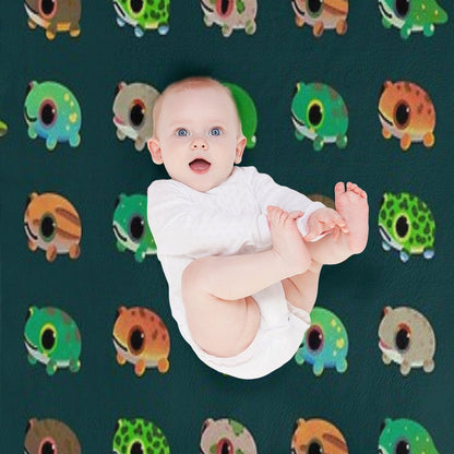 Forest Tree Frog Plush Throw Blanket