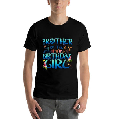 Brother Of The Birthday Girl Cute Oceania Adventure Family  High-quality Stitching T-Shirt