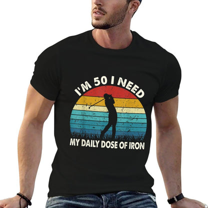 Ki 50th Golfer Birthday Costume 1970 50 Years Old Gift  Wrinkle-resistant T-Shirt