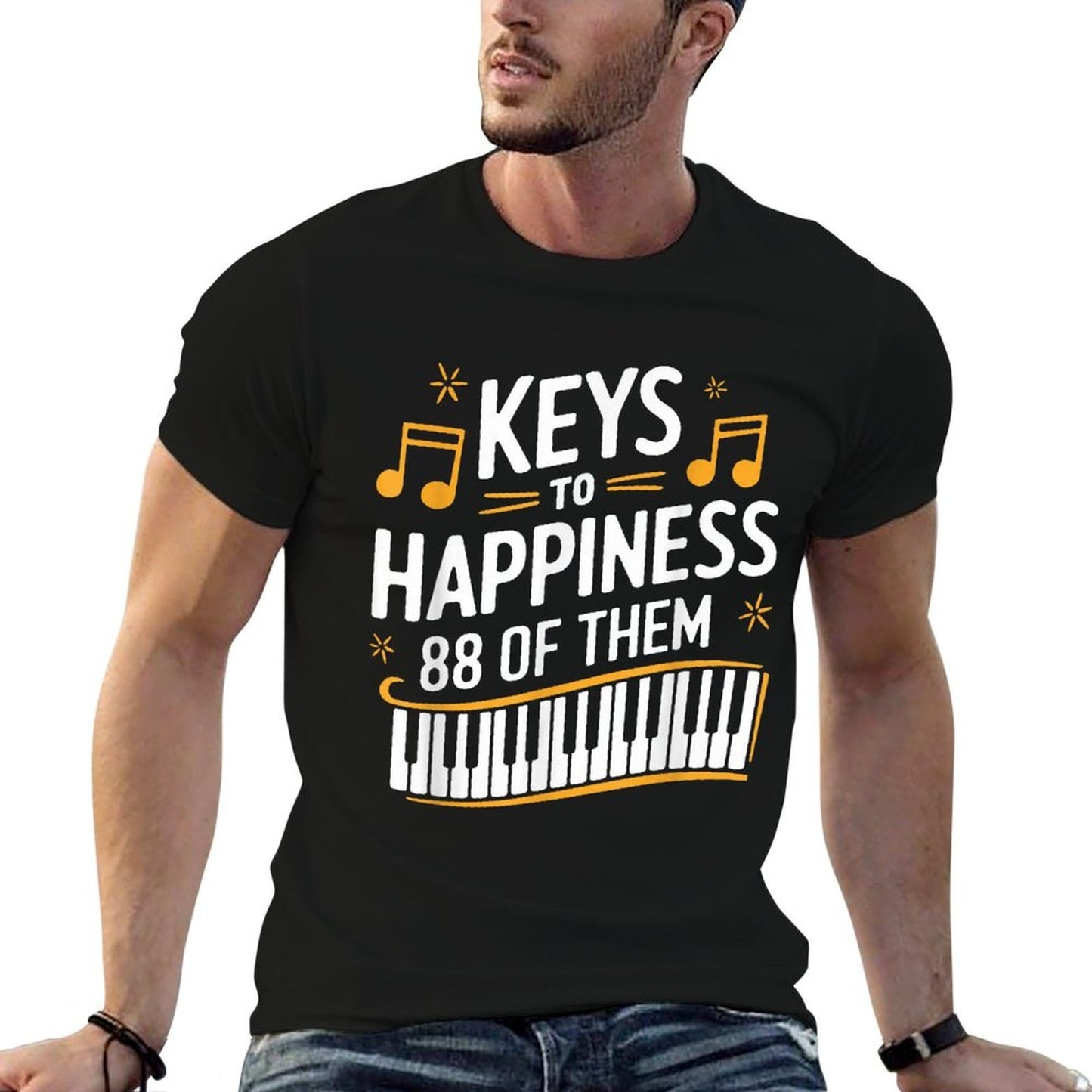 Keyboard Pianist Musician And Classical Music Piano Player  Tagless Design T-Shirt