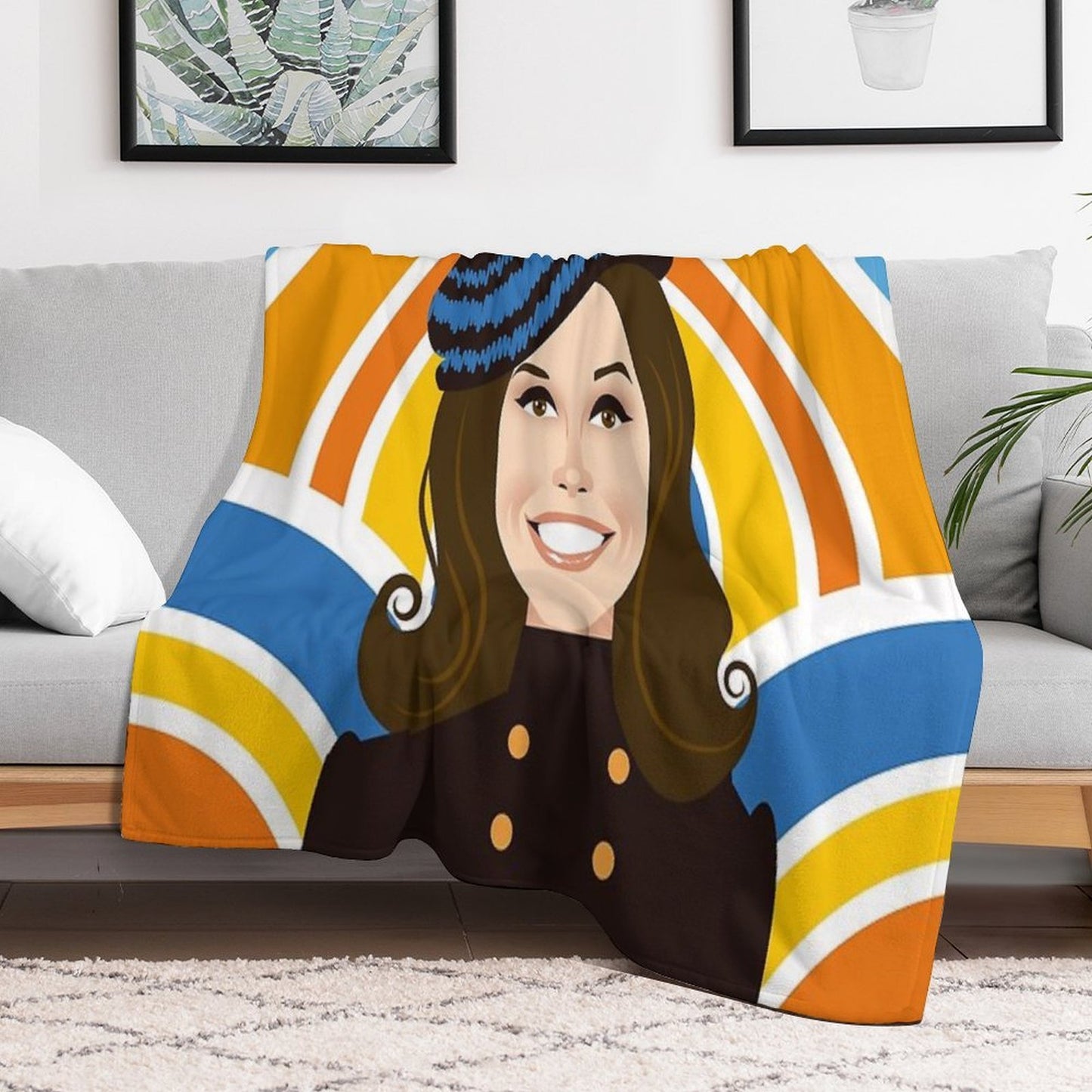 Mary Eco-conscious Throw Blanket
