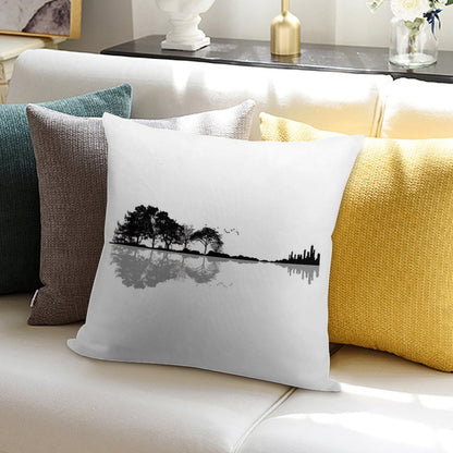 Nature Guitar Soft Washable Throw Pillow
