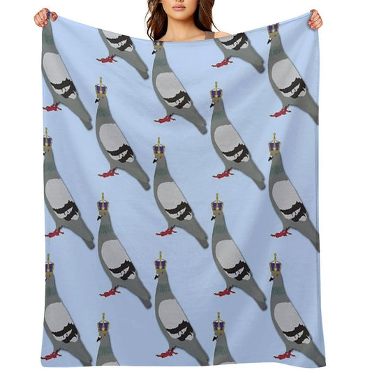 Queen Pigeon Shrink-resistant Throw Blanket