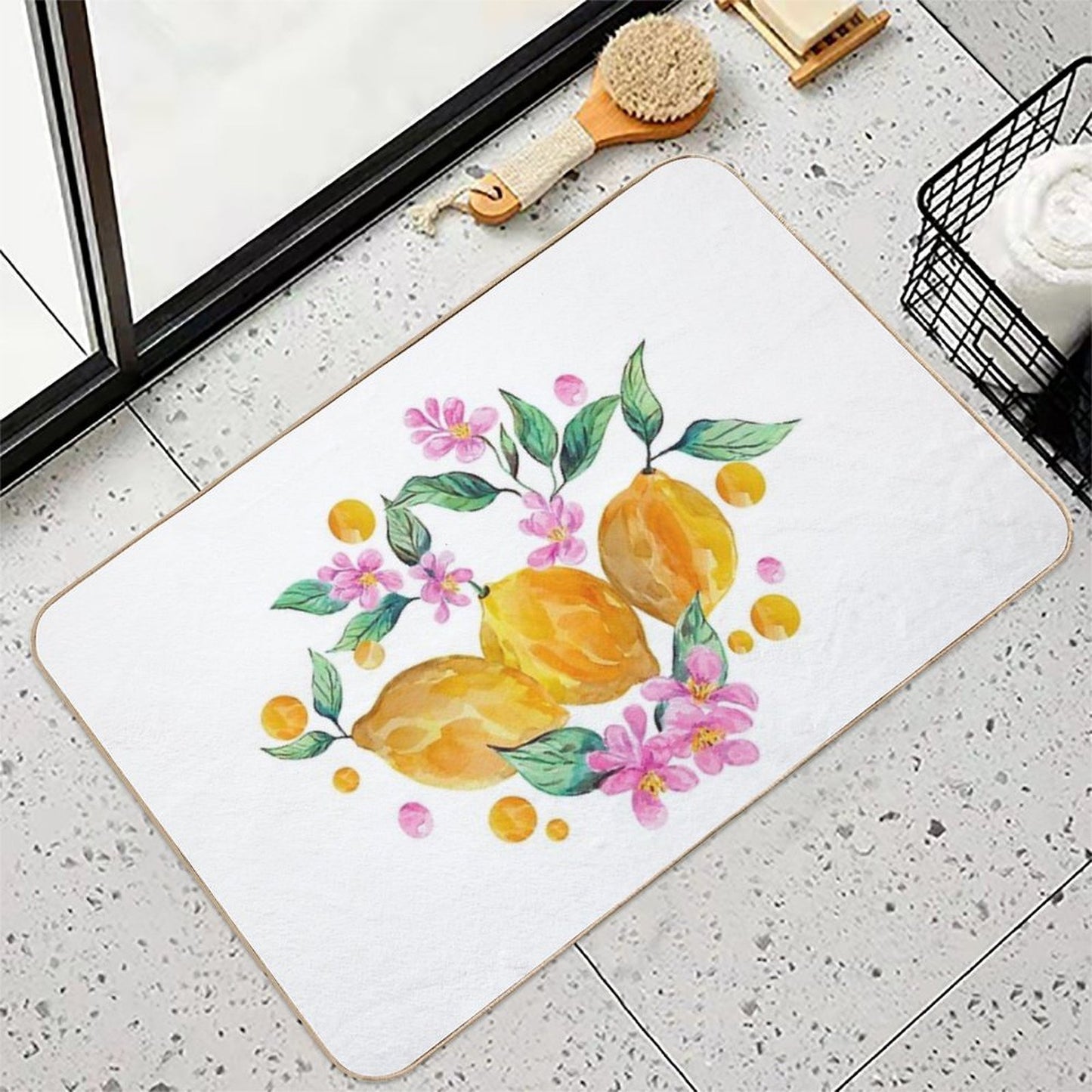 Lemon & Zest  Dirt-Trapping Bath Mat