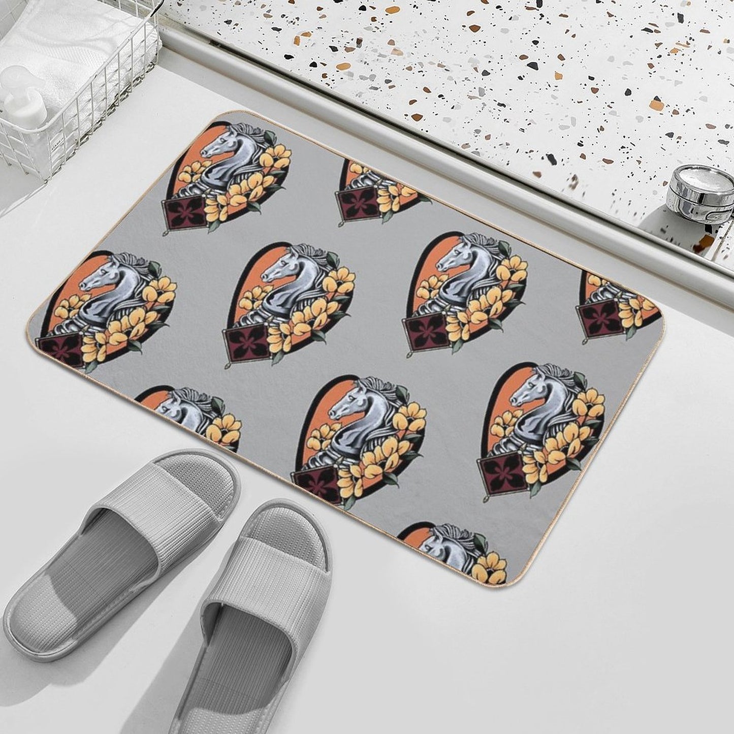 Checkmate  Stain-Proof Bath Mat