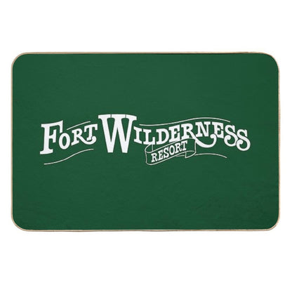 Fort Wilderness Resort Logo  Easy Maintenance Bath Mat