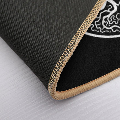 White And Black Tree of Life Yin Yang  Versatile Bath Mat
