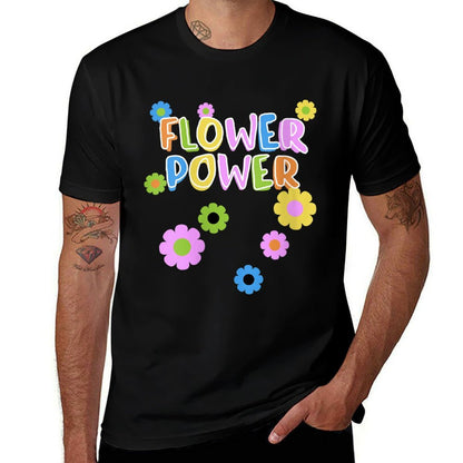Womens Flower Power Cute Groovy Chick 70s 60s Party Theme Outfit  Vintage-inspired T-Shirt