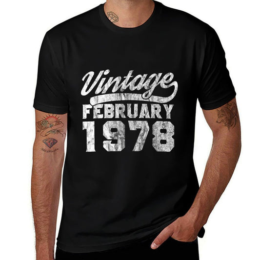 40th Birthday February 1978  Summer-ready Fabric T-Shirt