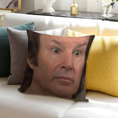 ASTONISHED BREEN - NEIL BREEN - Breen's Corrupt Merchandise - Funny Sticker Funny T-shirt Soft Reinforced Edging Throw Pillow