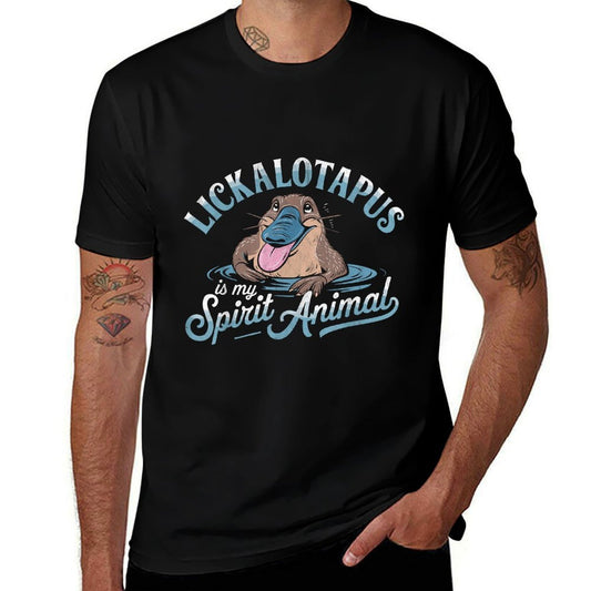 Lickalotapus Is My Spirit Animal Funny Platypus Humor  Wrinkle-resistant T-Shirt