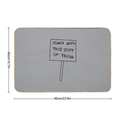 Down With This Sort Of Thing  High-Traffic Bath Mat