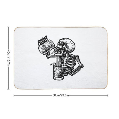 Drunk Skull  Pet-Safe Bath Mat