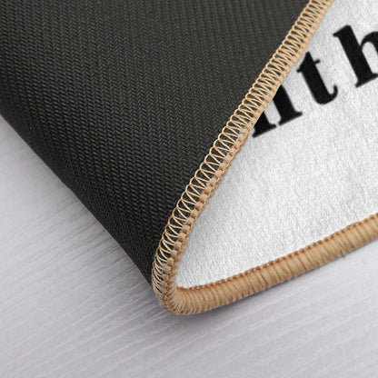 Scared of A Black Woman Tee  Repositionable Bath Mat