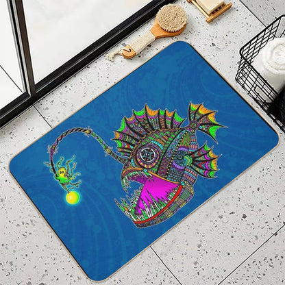 Electric Angler Fish  Multi-Purpose Bath Mat