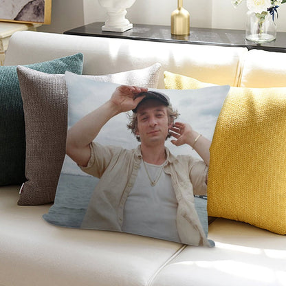 Jeremy Allen White Cute Soft Washable Throw Pillow