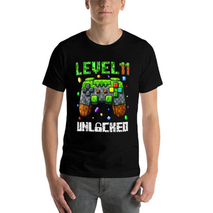 Birthday Boy Level 11 Unlocked 11th Birthday Game Pixel Comfortable T-Shirt