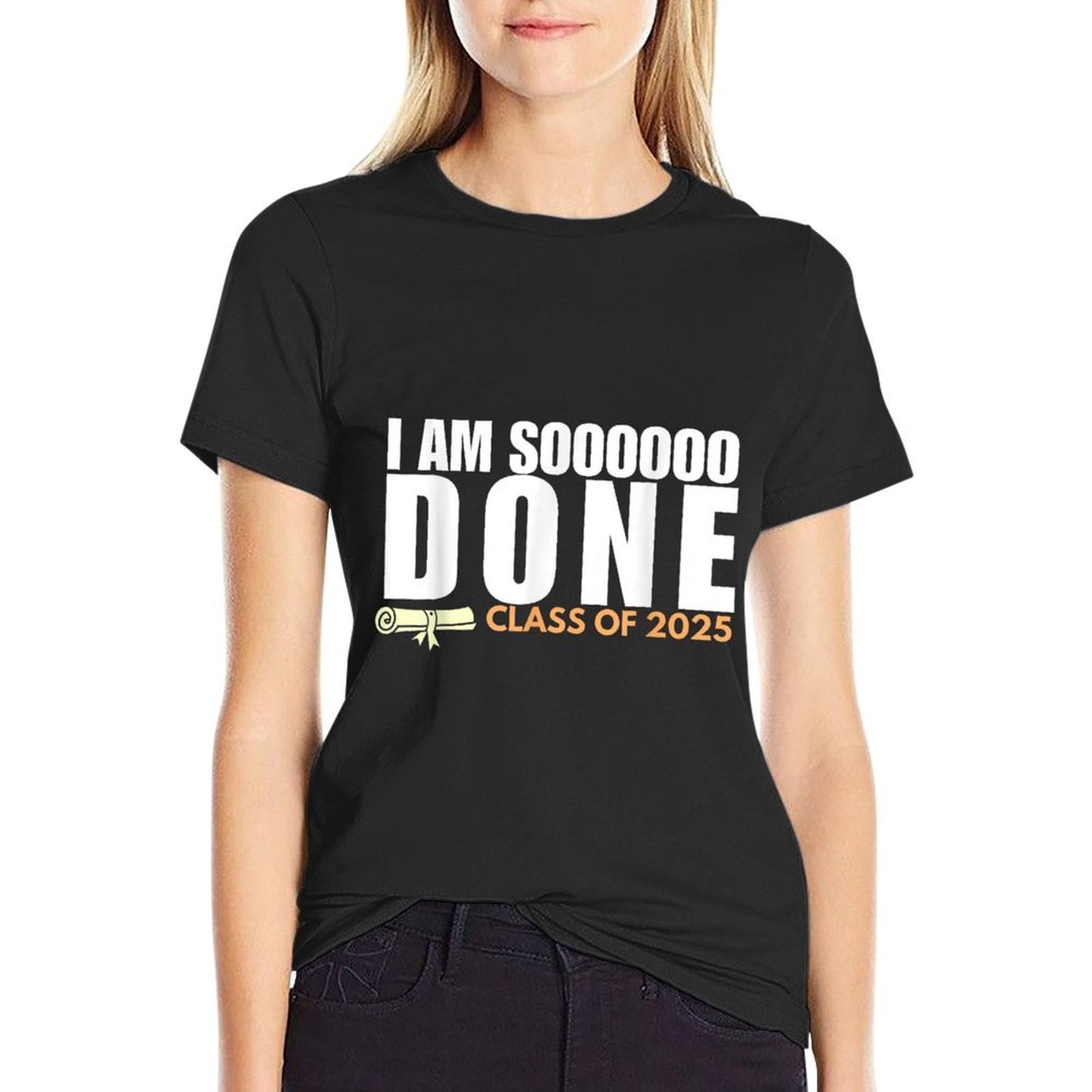 I&#39;m So Done Class of 2025 Senior Graduation Grad Party  Vintage-inspired T-Shirt