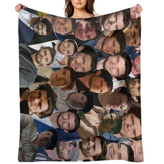 DavidCorenswet Photo Collage Sustainable Throw Blanket
