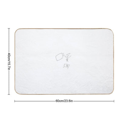 A Person Who Don’t Want to Go to Sleep.  Easy Maintenance Bath Mat
