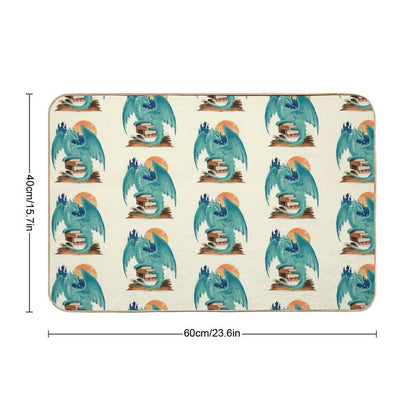 Book of Dragon And Fantasy  Pet-Safe Bath Mat