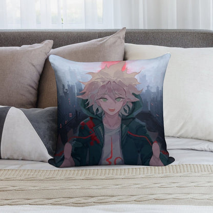 Komaeda Nagito Soft Hidden Zipper Throw Pillow