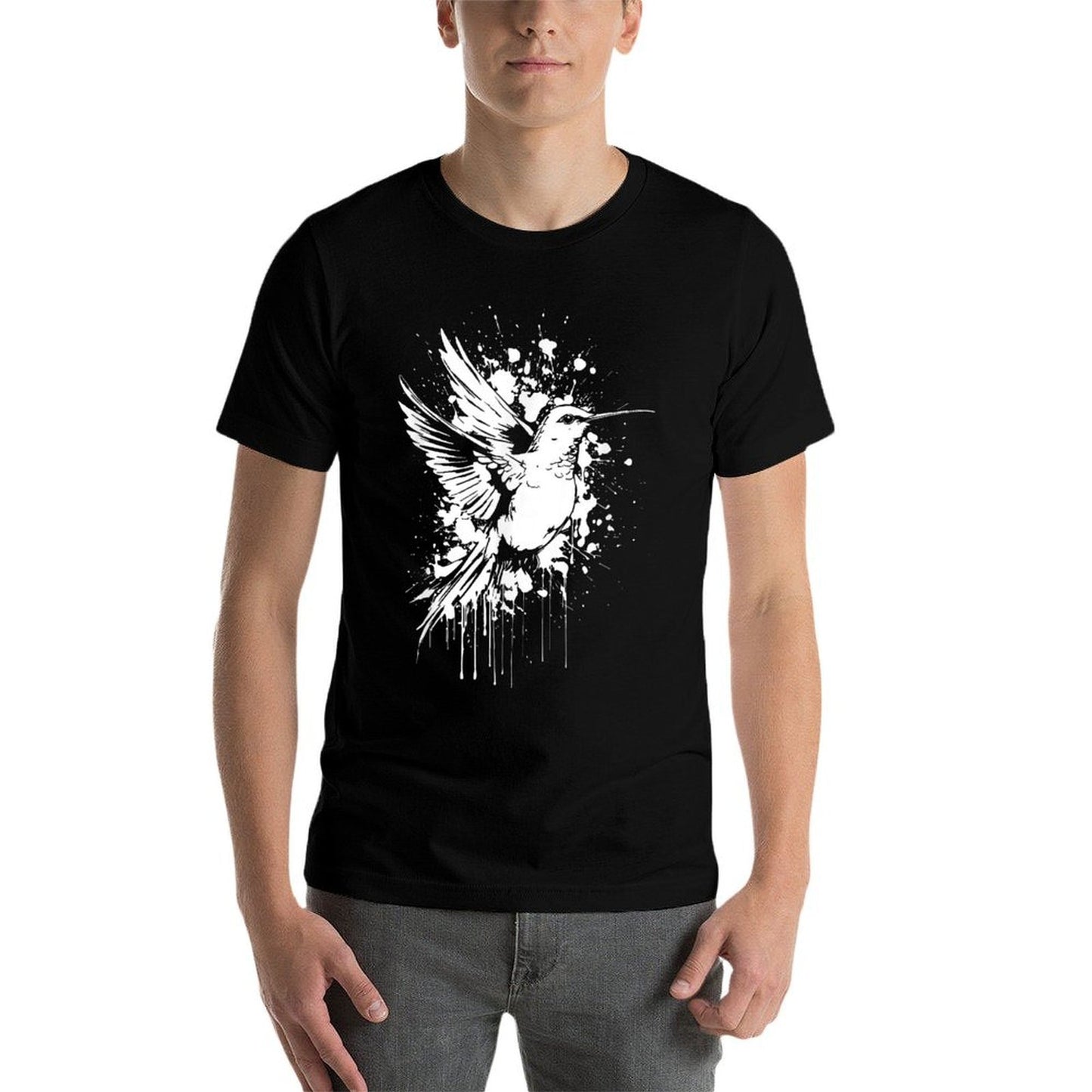Hummingbird Birdwatching Ornithology Watercolor Hummingbird  Breathable T-Shirt