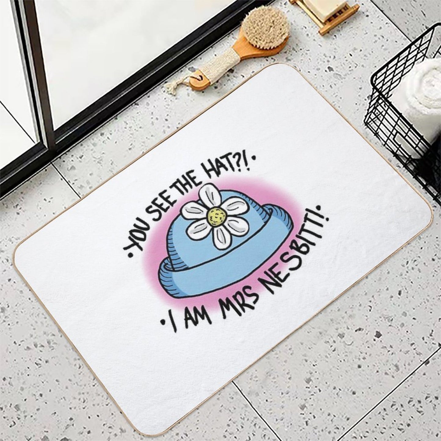 You See The Hat!  Non-Slip Bath Mat