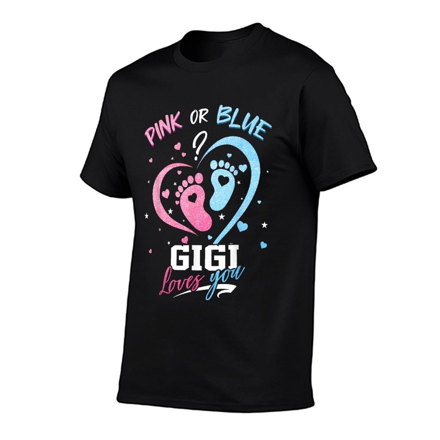 Pink Or Blue Gigi Loves You Gender Reveal Baby Gifts  Durable T-Shirt