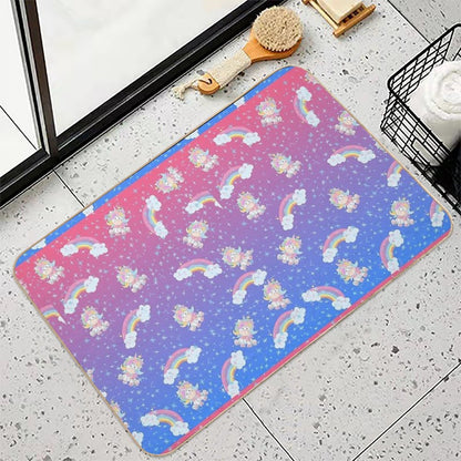 RAINBOW SPARKLE UNICORN  Stain-Proof Bath Mat