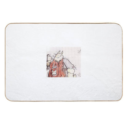 The Fluffy Rat Chief  Non-Slip Bath Mat