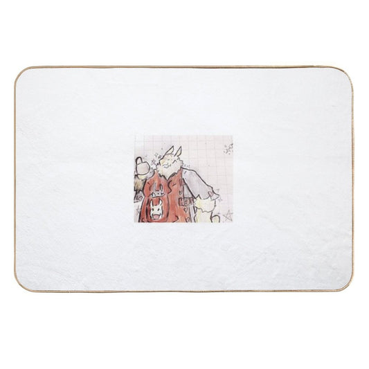 The Fluffy Rat Chief  Non-Slip Bath Mat