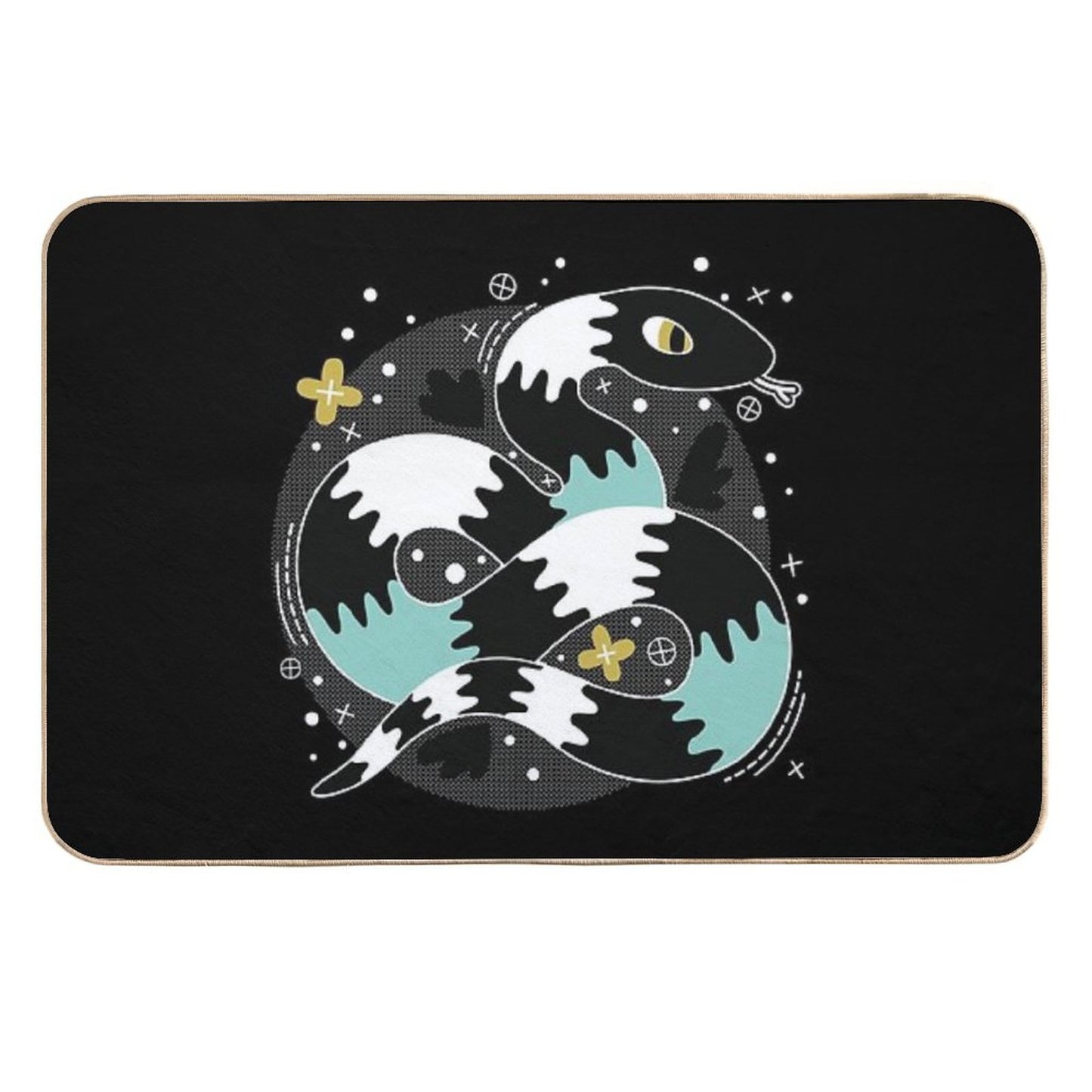 Snake Design  Pet-Safe Bath Mat