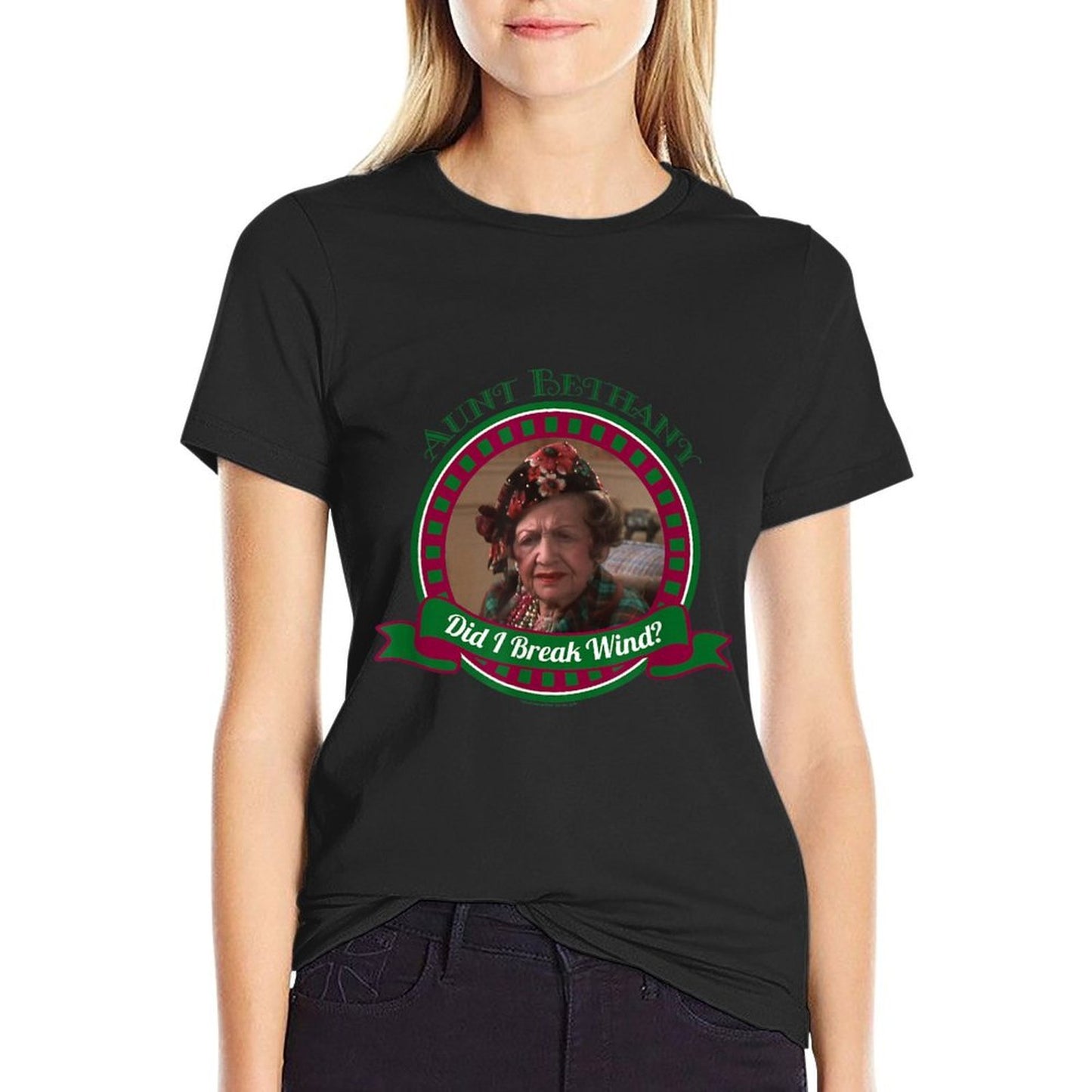 Christmas Vacation Break Wind Christmas  Rolled Sleeves T-Shirt