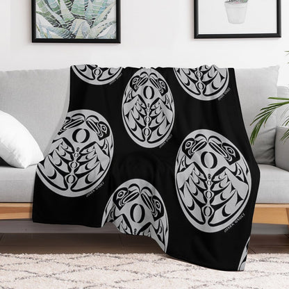 Coast Salish Eagle Multi-functional Throw Blanket