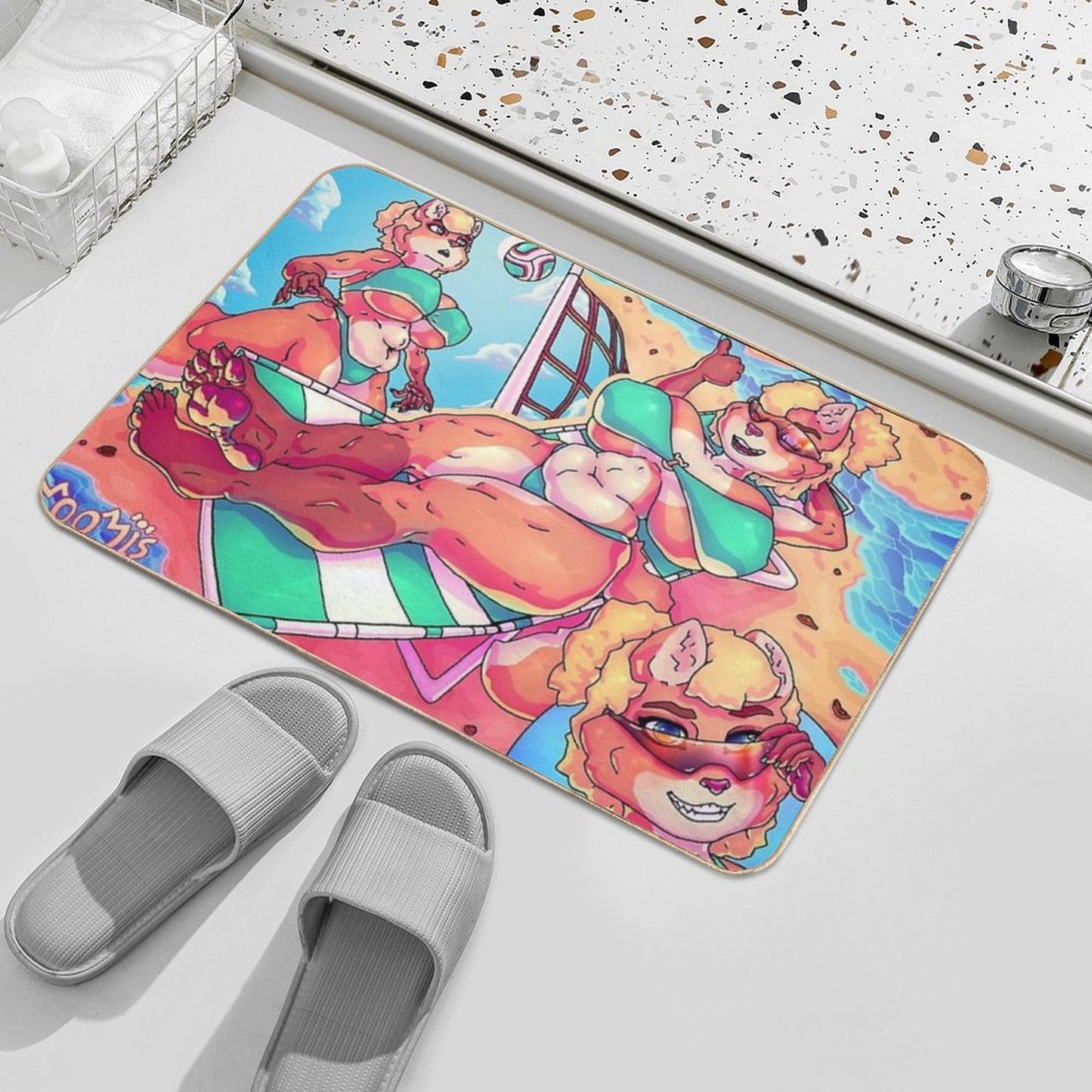 Day at The Beach  Multi-Purpose Bath Mat