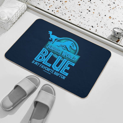 Jurassic World - Blue Is My Favorite Raptor  Long-Lasting Bath Mat