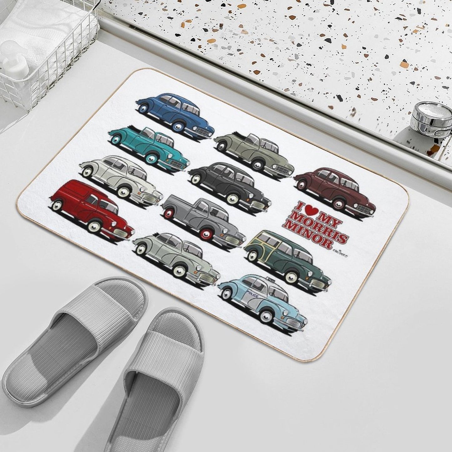 Morris Minor Evolution  Non-Slip Bath Mat