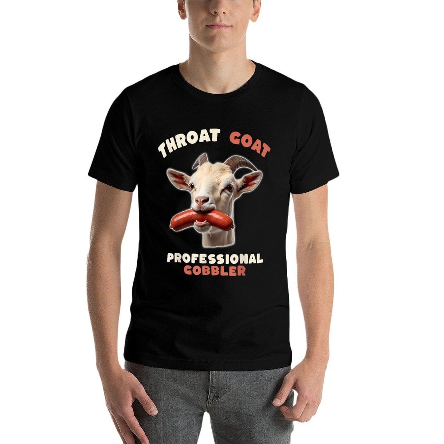 Throat Goat Retro Inappropriate Adult Humor Funny Gag Memes  Moisture-wicking T-Shirt