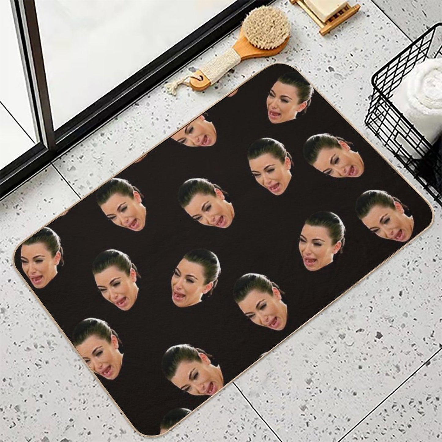 Crying Kim Kardashian  Repositionable Bath Mat