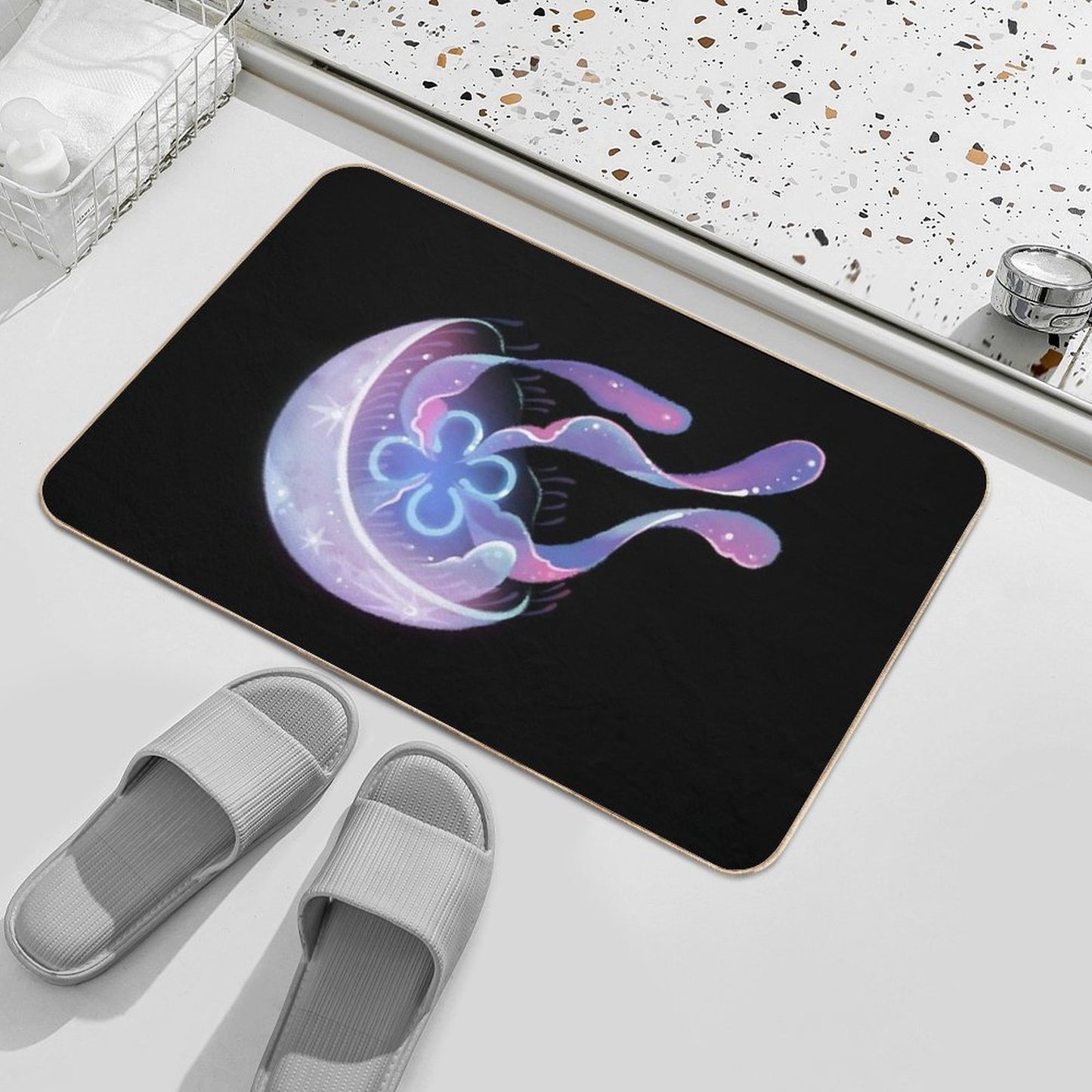 Moon Jelly  Easy Maintenance Bath Mat