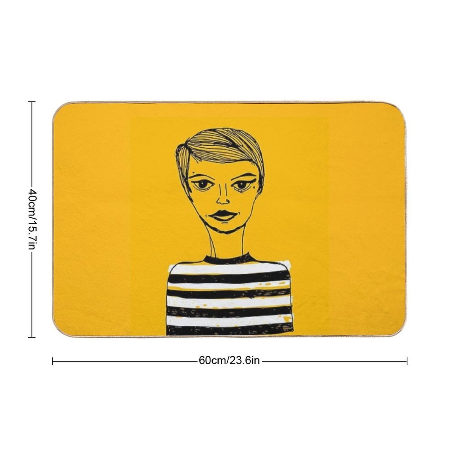 Jean Seberg  Odorless Bath Mat