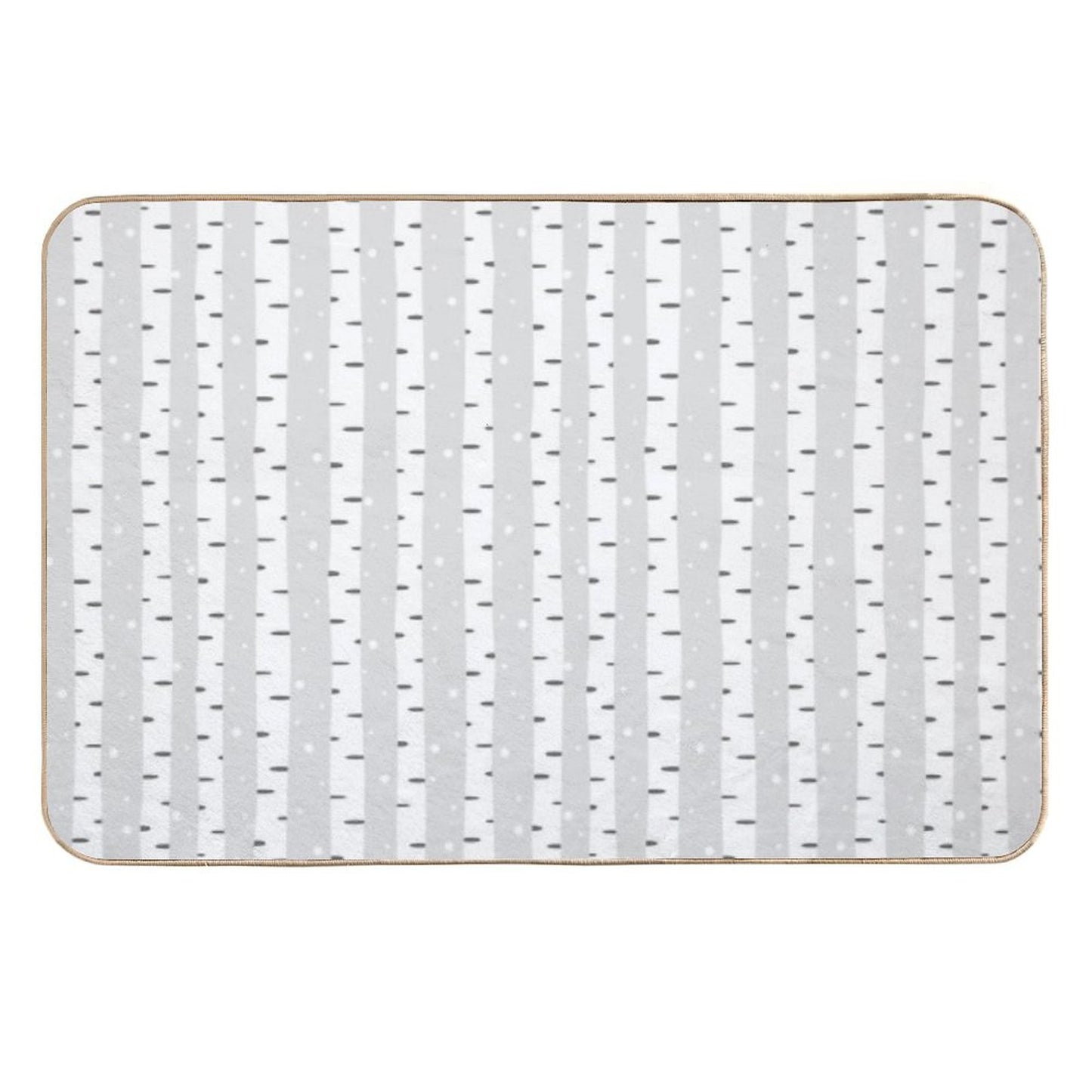 Winter Jungle Trees Pattern  Anti-Trip Bath Mat