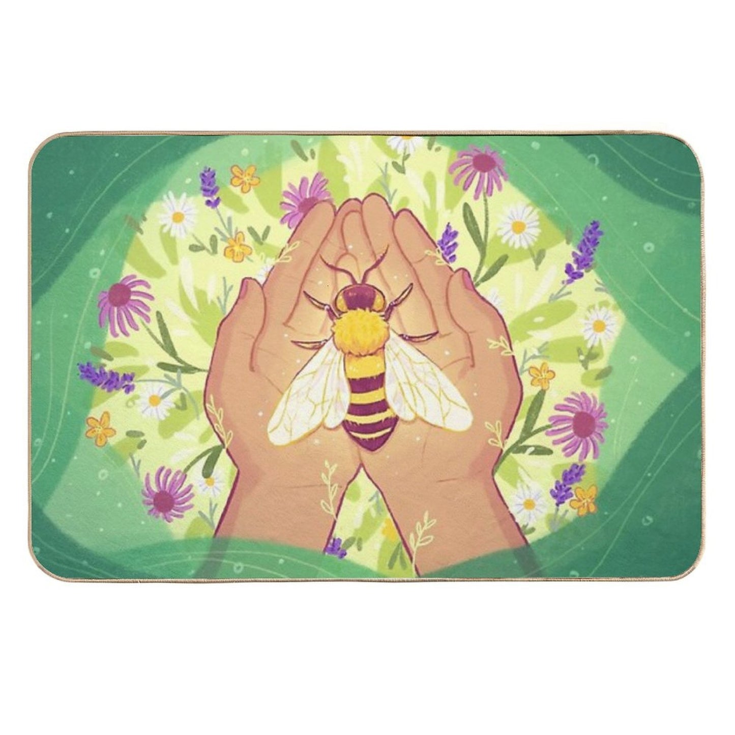 Honey Bee  Pet-Safe Bath Mat