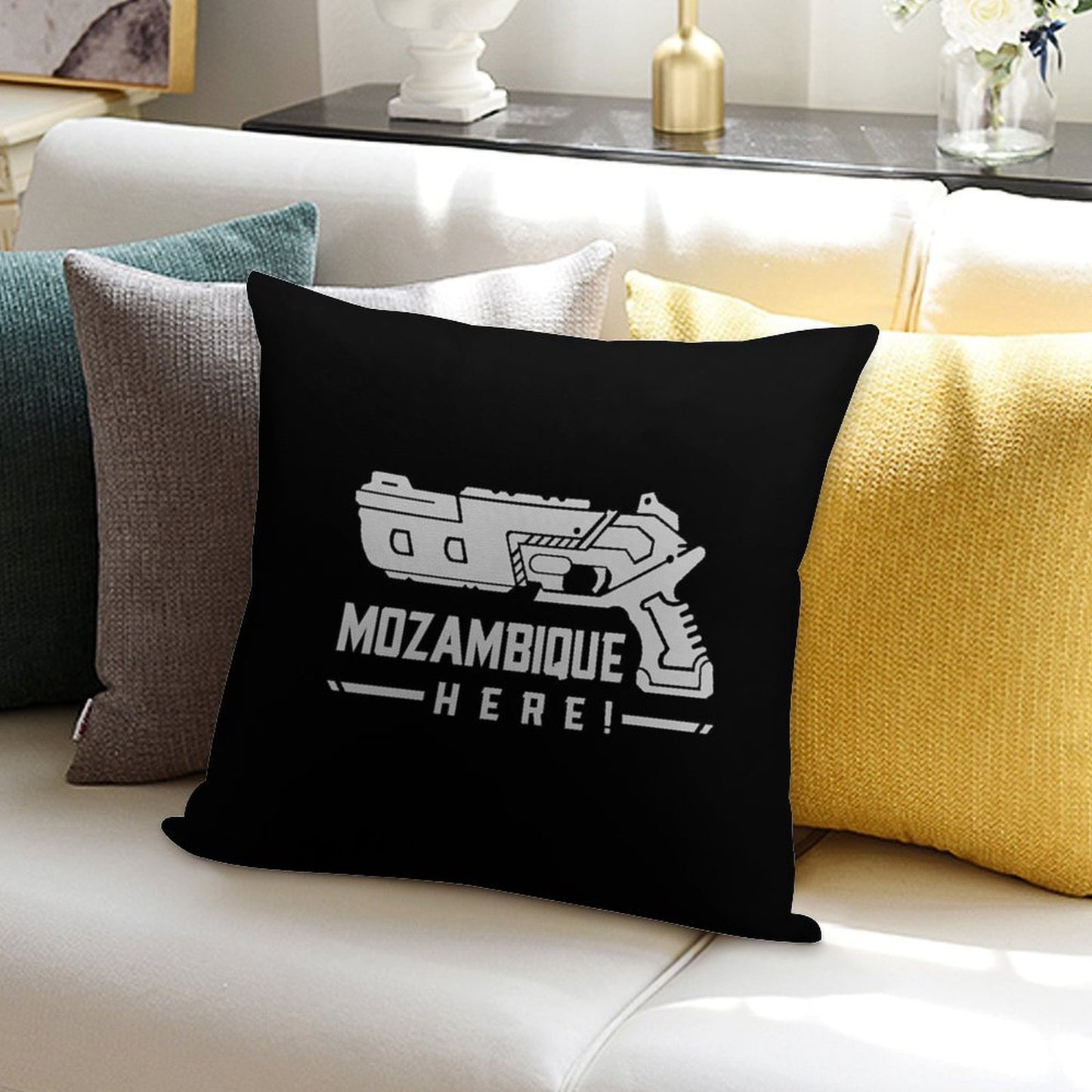 Mozambique Soft Skin-Friendly Throw Pillow